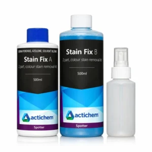 Actichem Stain Fix 500ml Kit - Part A and Part B Colour Stain Remover