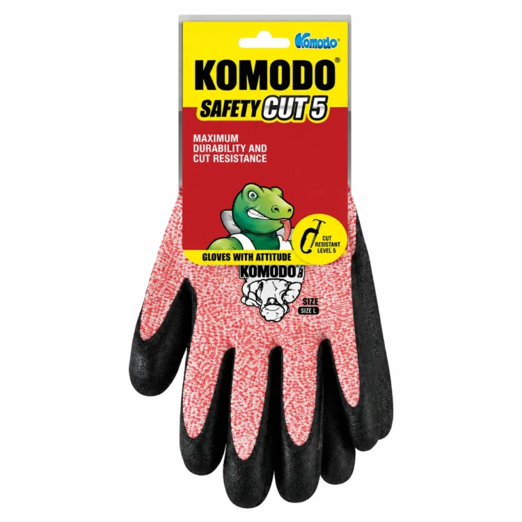 KOMODO Cut 5 Safety Gloves nitrile coated pair