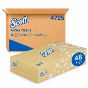SCOTT 4725 Facial Tissue box front view