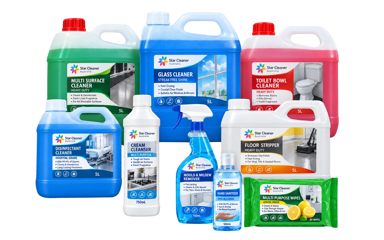 Commercial cleaning chemicals