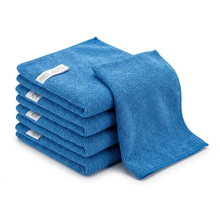 Microfibre cloths, blue 5-pack