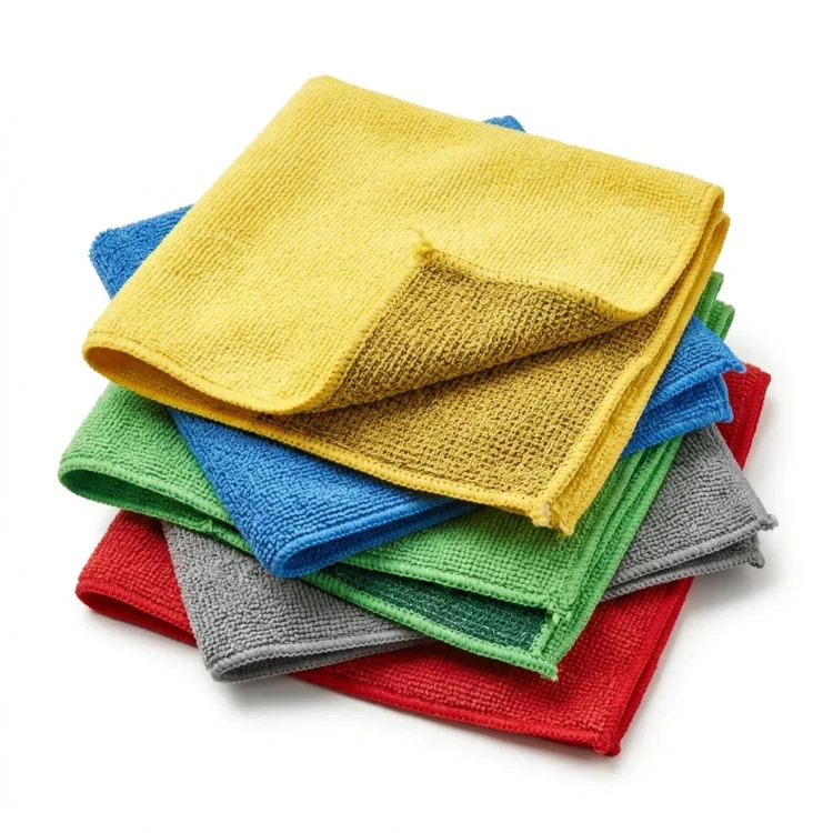 Microfibre cloths with scourer, 5-pack